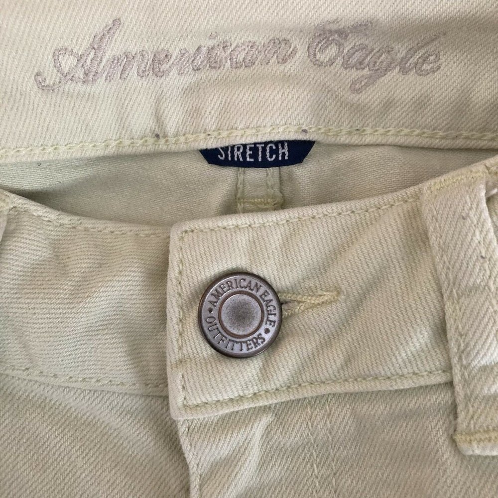 American Eagle Outfitters Shorts Yellow Stretch Womens Size 0 - Picture 3 of 6